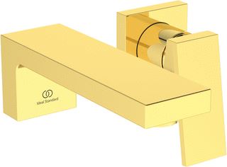 IDEAL STANDARD EXTRA WANDMENGKRAAN 5 L/MIN MET UITLOOP 180 MM 2 OPBOUWDELEN VOOR COMBINATIE MET INBOUWDEEL A1313NU IN BRUSHED GOLD AFWERKING