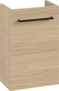 VILLEROY & BOCH WELLNESS AVENTO WASTAFELONDERKAST 1 DEUR 340 X 514 X 234 MM NORDIC OAK GREEP VOLCANO BLACK