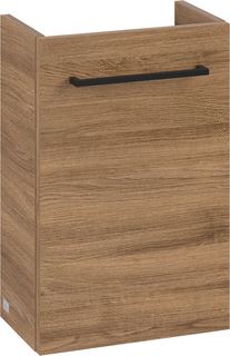 VILLEROY & BOCH WELLNESS AVENTO WASTAFELONDERKAST 1 DEUR 340 X 514 X 234 MM OAK KANSAS GREEP VOLCANO BLACK