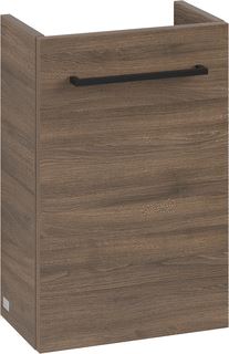 VILLEROY & BOCH WELLNESS AVENTO WASTAFELONDERKAST 1 DEUR 340 X 514 X 234 MM ARIZONA OAK GREEP VOLCANO BLACK