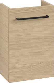 VILLEROY & BOCH WELLNESS AVENTO WASTAFELONDERKAST 1 DEUR 340 X 514 X 234 MM NORDIC OAK GREEP VOLCANO BLACK