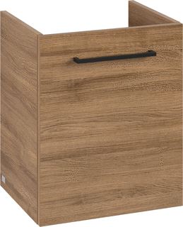 VILLEROY & BOCH WELLNESS AVENTO WASTAFELONDERKAST 1 DEUR 426 X 514 X 384 MM OAK KANSAS GREEP VOLCANO BLACK