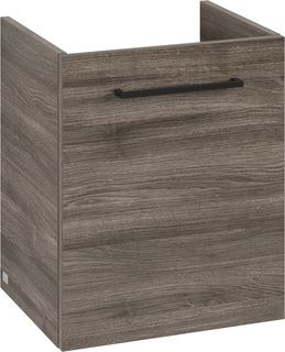 VILLEROY & BOCH WELLNESS AVENTO WASTAFELONDERKAST 1 DEUR 426 X 514 X 384 MM STONE OAK GREEP VOLCANO BLACK