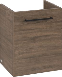 VILLEROY & BOCH WELLNESS AVENTO WASTAFELONDERKAST 1 DEUR 426 X 514 X 384 MM ARIZONA OAK GREEP VOLCANO BLACK