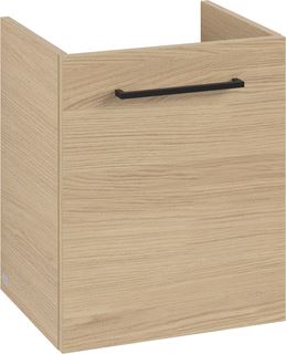 VILLEROY & BOCH WELLNESS AVENTO WASTAFELONDERKAST 1 DEUR 426 X 514 X 384 MM NORDIC OAK GREEP VOLCANO BLACK