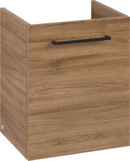 VILLEROY & BOCH WELLNESS AVENTO WASTAFELONDERKAST 1 DEUR 426 X 514 X 384 MM OAK KANSAS GREEP VOLCANO BLACK