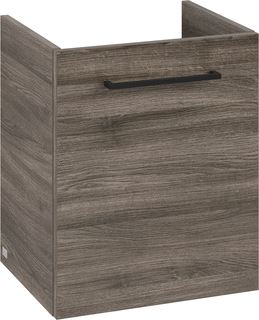 VILLEROY & BOCH WELLNESS AVENTO WASTAFELONDERKAST 1 DEUR 426 X 514 X 384 MM STONE OAK GREEP VOLCANO BLACK