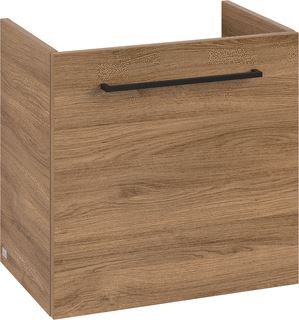 VILLEROY & BOCH WELLNESS AVENTO WASTAFELONDERKAST 1 DEUR 526 X 514 X 384 MM OAK KANSAS GREEP VOLCANO BLACK