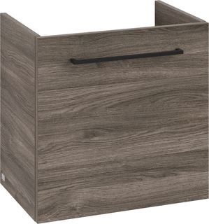 VILLEROY & BOCH WELLNESS AVENTO WASTAFELONDERKAST 1 DEUR 526 X 514 X 384 MM STONE OAK GREEP VOLCANO BLACK