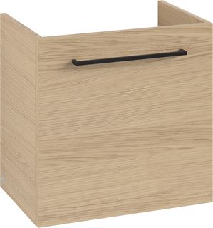 VILLEROY & BOCH WELLNESS AVENTO WASTAFELONDERKAST 1 DEUR 526 X 514 X 384 MM NORDIC OAK GREEP VOLCANO BLACK