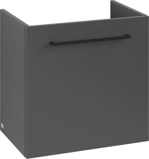 VILLEROY & BOCH WELLNESS AVENTO WASTAFELONDERKAST 1 DEUR 526 X 514 X 384 MM GRAPHITE GREEP VOLCANO BLACK