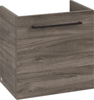 VILLEROY & BOCH WELLNESS AVENTO WASTAFELONDERKAST 1 DEUR 526 X 514 X 384 MM STONE OAK GREEP VOLCANO BLACK