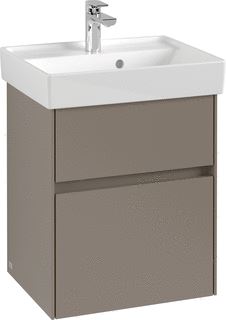 VILLEROY & BOCH WELLNESS COLLARO WASTAFELONDERKAST 2 UITTREKLADEN 460 X 546 X 374 MM WHITE OAK GREEP WHITE MATT