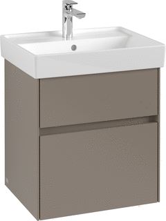 VILLEROY & BOCH WELLNESS COLLARO WASTAFELONDERKAST MET VERLICHTING 2 UITTREKLADEN 510 X 546 X 414 MM VOLCANO BLACK