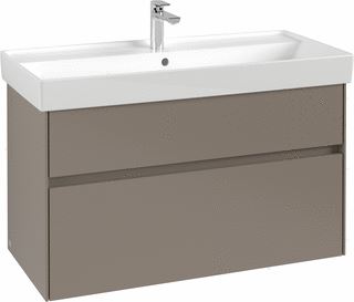 VILLEROY & BOCH WELLNESS COLLARO WASTAFELONDERKAST MET VERLICHTING 2 UITTREKLADEN 954 X 546 X 444 MM WINE RED