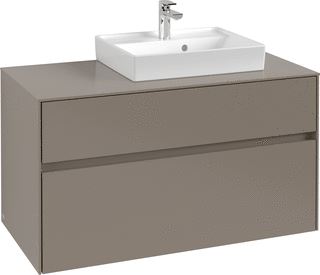 VILLEROY & BOCH WELLNESS COLLARO WASTAFELONDERKAST 2 UITTREKLADEN 1000 X 548 X 500 MM CASHMERE GREY / CASHMERE GREY