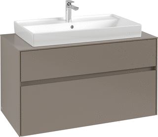 VILLEROY & BOCH WELLNESS COLLARO WASTAFELONDERKAST 2 UITTREKLADEN 1000 X 548 X 500 MM WHITE OAK / WHITE OAK