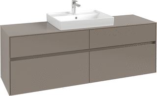 VILLEROY & BOCH WELLNESS COLLARO WASTAFELONDERKAST 4 UITTREKLADEN 1600 X 548 X 500 MM WHITE OAK / WHITE OAK