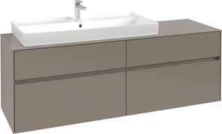 VILLEROY & BOCH WELLNESS COLLARO WASTAFELONDERKAST MET VERLICHTING 4 UITTREKLADEN 1600 X 548 X 500 MM WHITE OAK / WHITE OAK