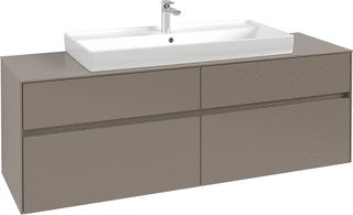 VILLEROY & BOCH WELLNESS COLLARO WASTAFELONDERKAST MET VERLICHTING 4 UITTREKLADEN 1600 X 548 X 500 MM WHITE OAK / WHITE OAK