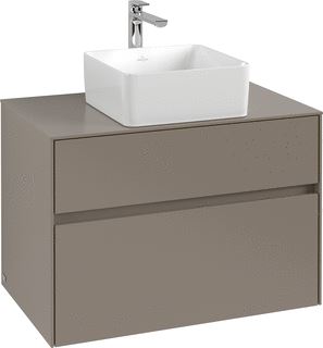 VILLEROY & BOCH WELLNESS COLLARO WASTAFELONDERKAST MET VERLICHTING 2 UITTREKLADEN 800 X 548 X 500 MM WHITE OAK / WHITE OAK