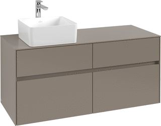 VILLEROY & BOCH WELLNESS COLLARO WASTAFELONDERKAST MET VERLICHTING 4 UITTREKLADEN 1200 X 548 X 500 MM WHITE OAK / WHITE OAK