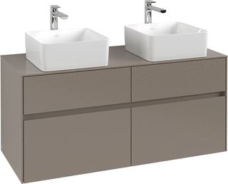 VILLEROY & BOCH WELLNESS COLLARO WASTAFELONDERKAST 4 UITTREKLADEN 1200 X 548 X 500 MM WHITE OAK / WHITE OAK