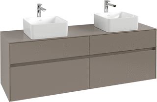 VILLEROY & BOCH WELLNESS COLLARO WASTAFELONDERKAST 4 UITTREKLADEN 1600 X 548 X 500 MM WHITE OAK / WHITE OAK