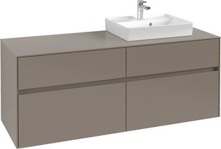 VILLEROY & BOCH WELLNESS COLLARO WASTAFELONDERKAST MET VERLICHTING 4 UITTREKLADEN 1400 X 548 X 500 MM WINE RED / WINE RED