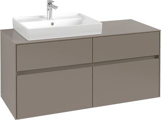 VILLEROY & BOCH WELLNESS COLLARO WASTAFELONDERKAST MET VERLICHTING 4 UITTREKLADEN 1200 X 548 X 500 MM WHITE OAK / WHITE OAK