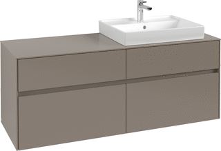 VILLEROY & BOCH WELLNESS COLLARO WASTAFELONDERKAST 4 UITTREKLADEN 1400 X 548 X 500 MM BLACK OAK / BLACK OAK