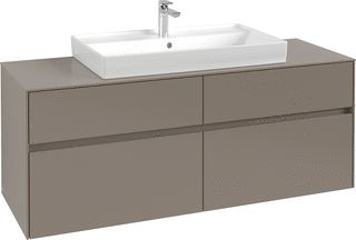 VILLEROY & BOCH WELLNESS COLLARO WASTAFELONDERKAST 4 UITTREKLADEN 1400 X 548 X 500 MM WHITE OAK / WHITE OAK