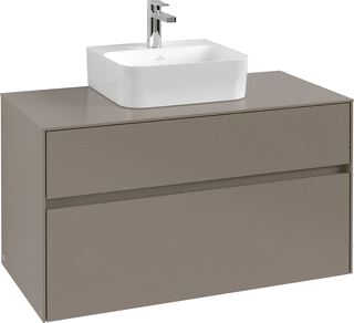 VILLEROY & BOCH WELLNESS COLLARO WASTAFELONDERKAST 2 UITTREKLADEN 1000 X 548 X 500 MM WHITE OAK / WHITE OAK