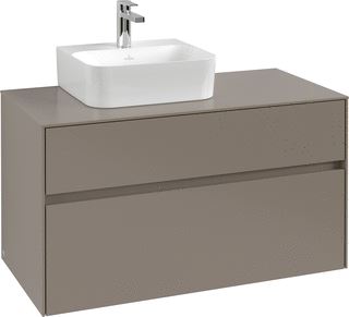 VILLEROY & BOCH WELLNESS COLLARO WASTAFELONDERKAST MET VERLICHTING 2 UITTREKLADEN 1000 X 548 X 500 MM WHITE OAK / WHITE OAK