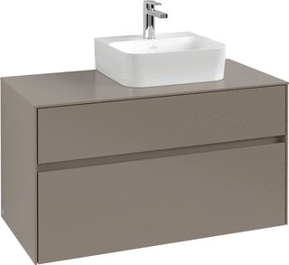 VILLEROY & BOCH WELLNESS COLLARO WASTAFELONDERKAST 2 UITTREKLADEN 1000 X 548 X 500 MM WHITE OAK / WHITE OAK