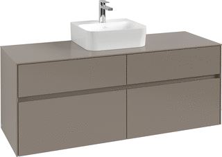 VILLEROY & BOCH WELLNESS COLLARO WASTAFELONDERKAST 4 UITTREKLADEN 1400 X 548 X 500 MM WHITE OAK / WHITE OAK