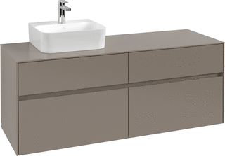 VILLEROY & BOCH WELLNESS COLLARO WASTAFELONDERKAST MET VERLICHTING 4 UITTREKLADEN 1400 X 548 X 500 MM SOFT GREEN / SOFT GREEN