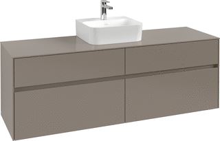 VILLEROY & BOCH WELLNESS COLLARO WASTAFELONDERKAST MET VERLICHTING 4 UITTREKLADEN 1600 X 548 X 500 MM WHITE OAK / WHITE OAK