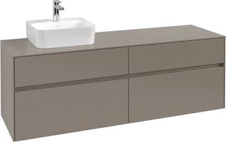 VILLEROY & BOCH WELLNESS COLLARO WASTAFELONDERKAST 4 UITTREKLADEN 1600 X 548 X 500 MM WHITE OAK / WHITE OAK