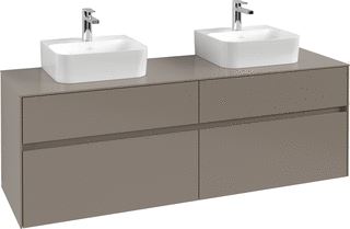 VILLEROY & BOCH WELLNESS COLLARO WASTAFELONDERKAST MET VERLICHTING 4 UITTREKLADEN 1600 X 548 X 500 MM WHITE OAK / WHITE OAK