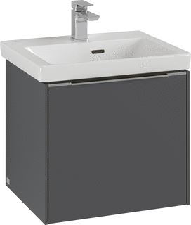 VILLEROY & BOCH WELLNESS SUBWAY 3.0 WASTAFELONDERKAST 1 UITTREKLADE 473 X 429 X 408 MM SOFT GREEN GREEP ALUMINUM GLANZEND