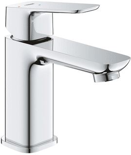 GROHE CUBEO 1-GATS WASTAFELKRAAN S-SIZE GLADDE BODY MET PUSH-OPEN CHROOM 