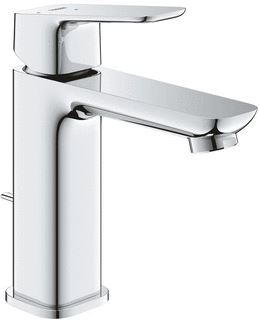 GROHE CUBEO 1-GATS WASTAFELKRAAN M-SIZE MET WASTE CHROOM 