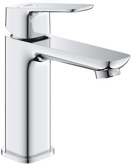 GROHE CUBEO 1-GATS WASTAFELKRAAN M-SIZE GLADDE BODY MET PUSH-OPEN CHROOM 