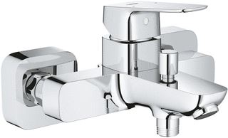 GROHE CUBEO BADKRAAN MET OMSTEL MET KOPPELINGEN HOH=15CM CHROOM 