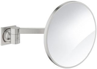 GROHE ALLURE MAKE-UP-/SCHEERSPIEGEL 20CM 7X VERGROTEND SUPERSTEEL 