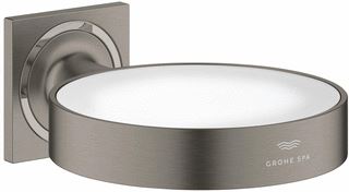 GROHE ALLURE HOUDER VOOR ZEEPSCHAAL EN HAARDROGER INZET BRUSHED HARD GRAPHITE 