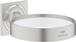 GROHE ALLURE HOUDER VOOR ZEEPSCHAAL EN HAARDROGER INZET SUPERSTEEL 