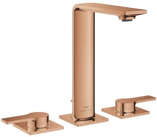 GROHE ALLURE 3-GATS WASTAFELKRAAN M-SIZE MET HENDELGREPEN VOORSPRONG 14.3CM WARM SUNSET 