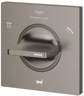 GROHE ALLURE AFBOUWDEEL VOOR INBOUW 3-WEG OMSTELLING BRUSHED HARD GRAPHITE 